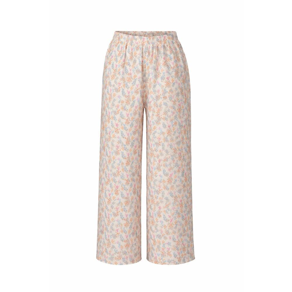 Girls Boho Floral Wide Leg Pants Elastic Waist Flowy Cottagecore Spring